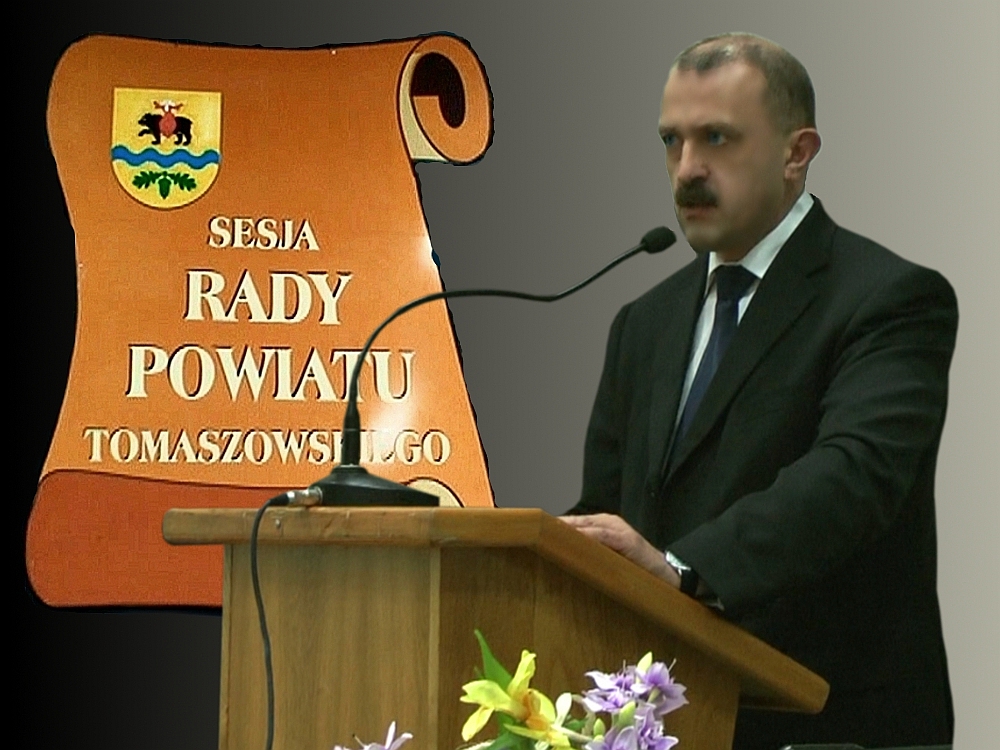 Ilustracja do artykułu: Zaproszenie na VI sesję Rady Powiatu w Tomaszowie Mazowieckim.